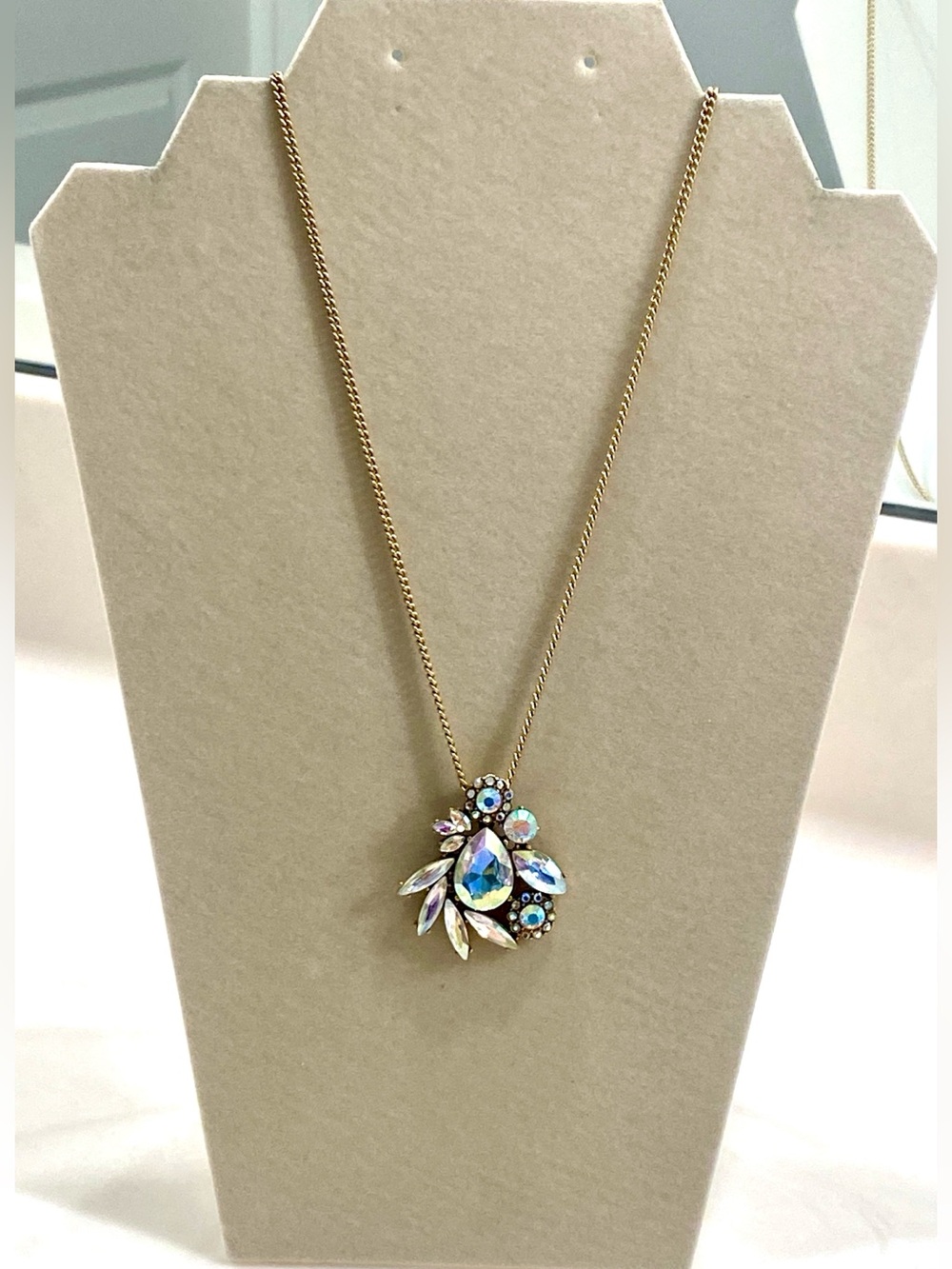 J. Crew Aurora Borealis Gold-Tone Necklace